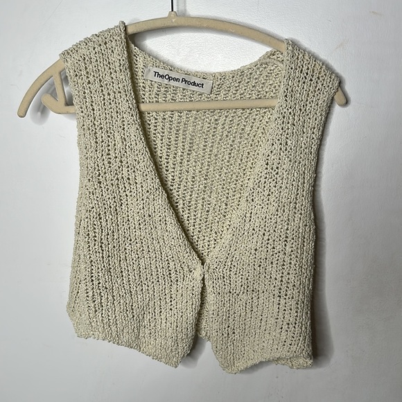Open Project OPEN YY Off-White Open Knit Cardigan - Picture 5 of 7